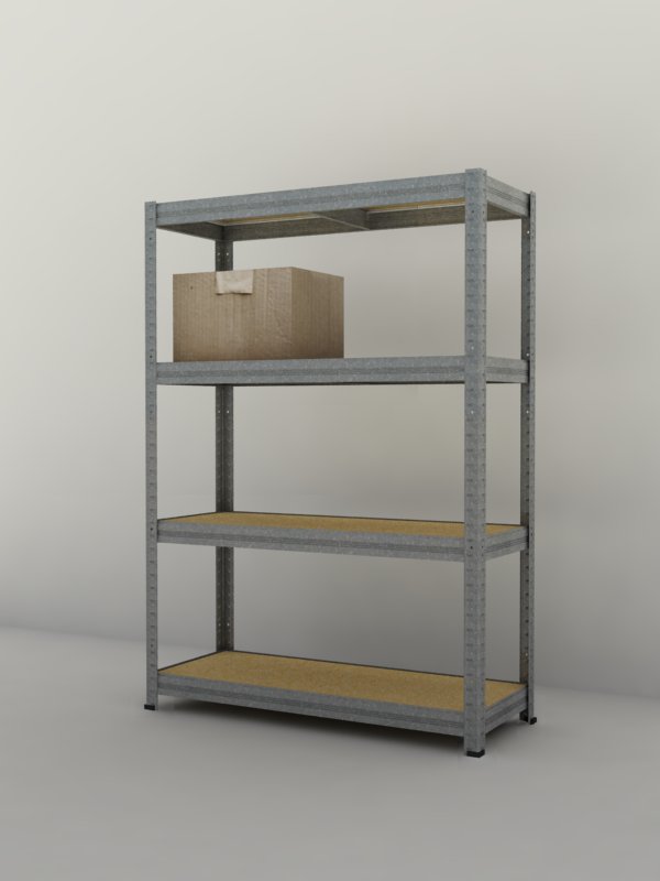 Regał 2100x1200x450/4, ocynk, 250 kg/p.