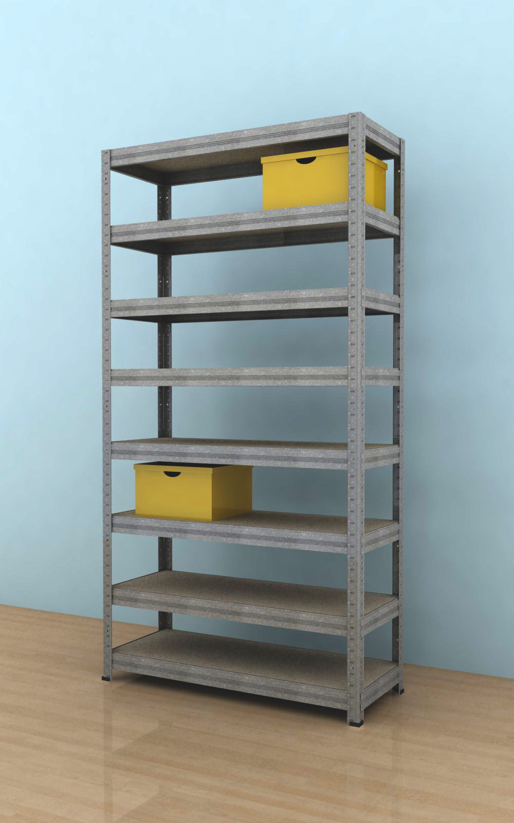 Regał 2100x750x350/8, ocynk, 250 kg/p.