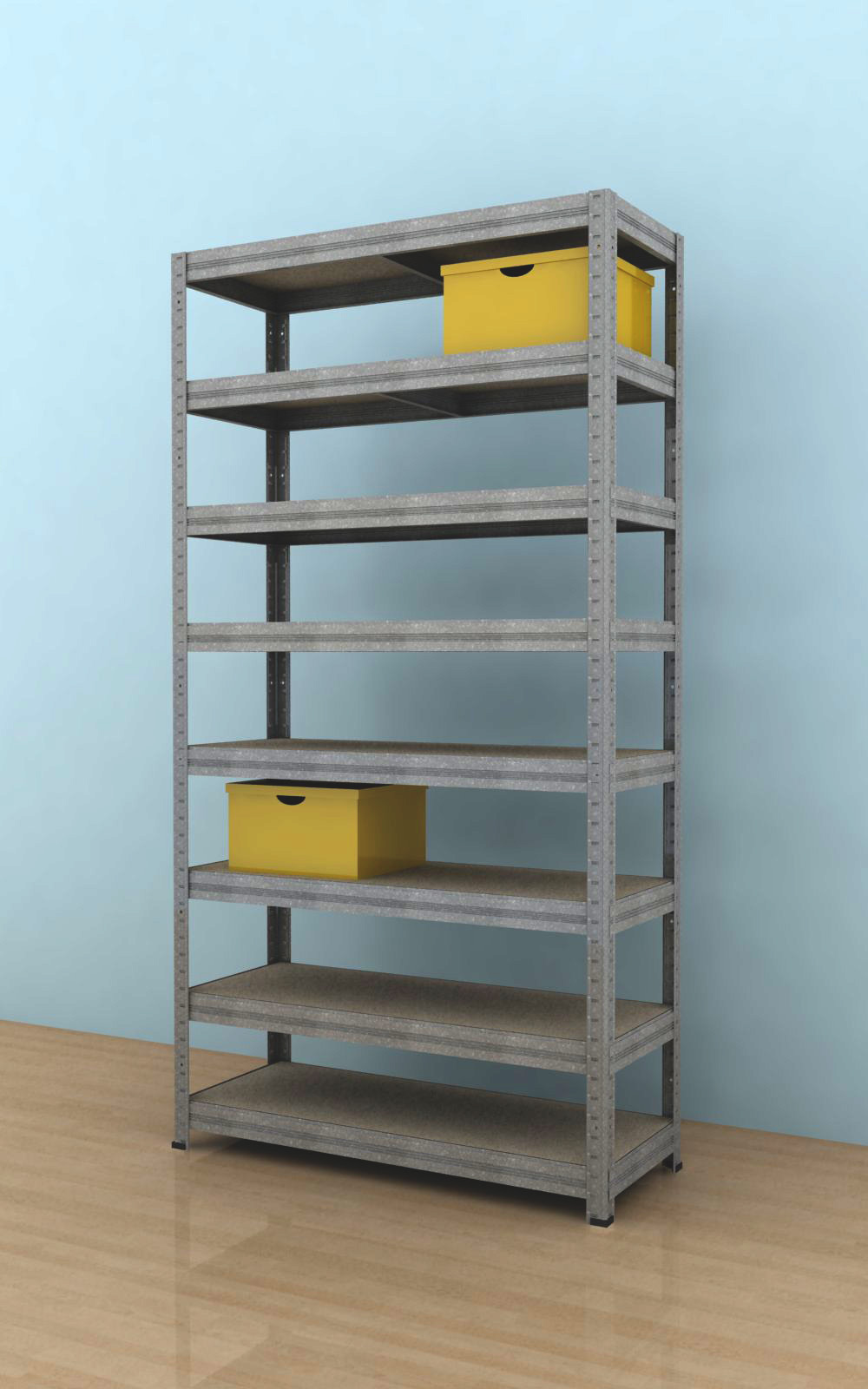 Regał 2100x750x350/8, ocynk, 350 kg/p.