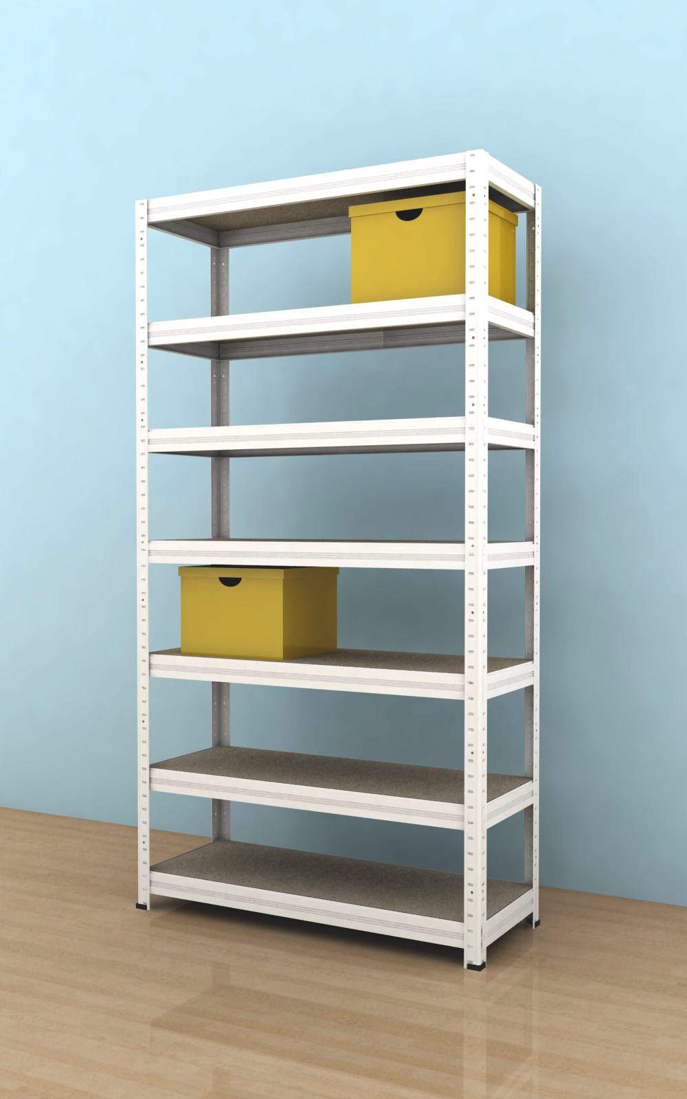 Regał 2100x900x350/7, biały, 250 kg/p.