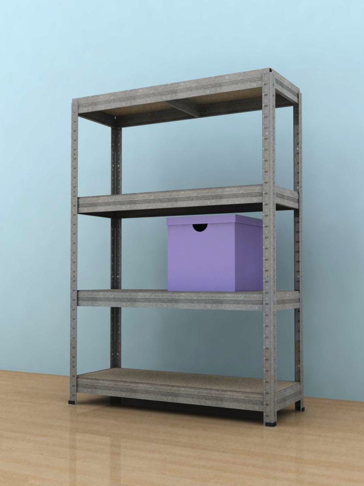 Regał 900x750x350/4, ocynk, 350 kg/p.