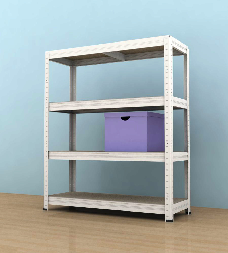 Regał 900x900x350/4, biały, 350 kg/p.