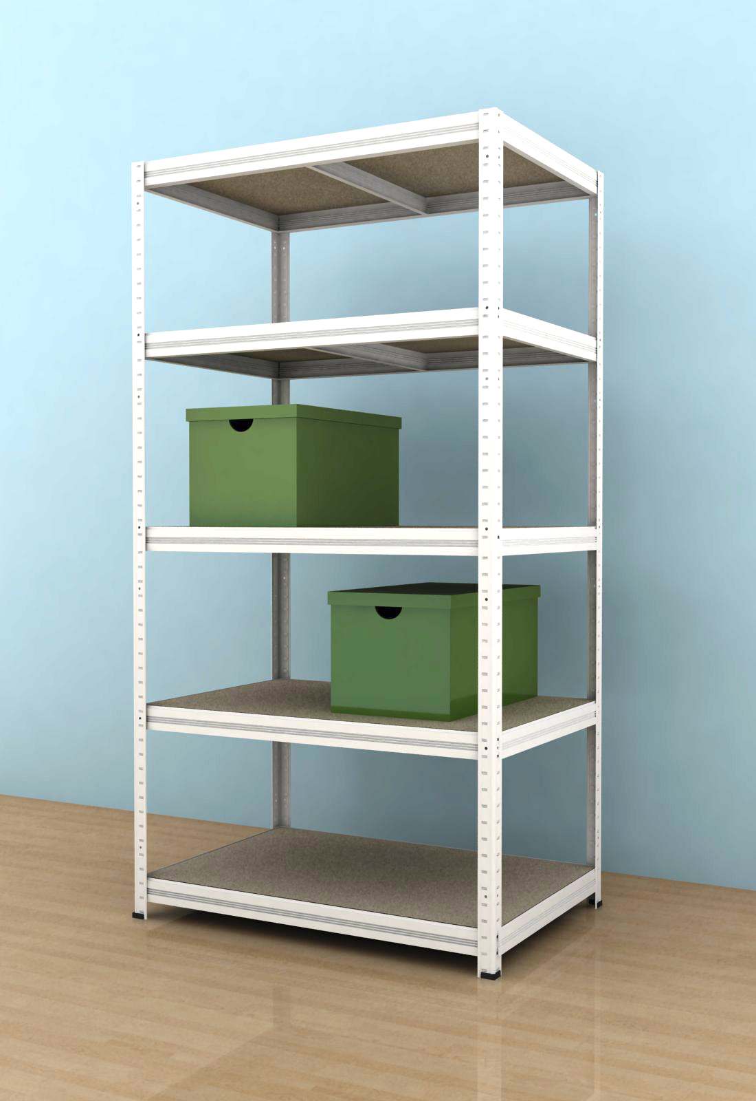 Regał 1800x900x600/5, biały, 350 kg/p.