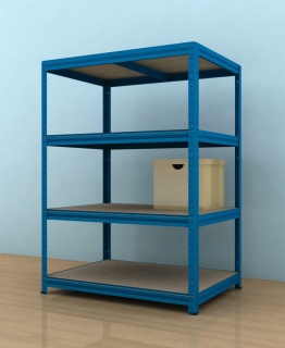 Regał 1100x900x600/4, niebieski, 350 kg/p.